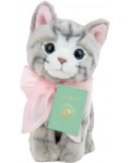 Плюшена играчка Studio Pets - Коте с панделка Бела, 23 cm