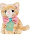 Плюшена играчка Studio Pets - Коте Томи с куфарче, паспорт и стикери, 8 cm  
