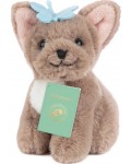 Плюшена играчка Studio Pets - Куче Биби с куфарче, паспорт и стикери, 8 cm