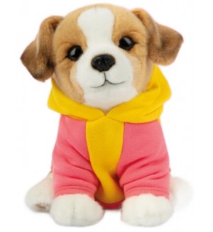 Плюшена играчка Studio Pets - Куче Джак Ръсел със суитшърт, Джаки, 23 cm