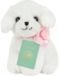 Плюшена играчка Studio Pets - Куче Флора с куфарче, паспорт и стикери, 8 cm 