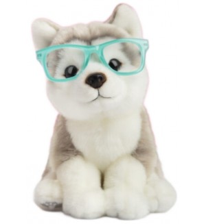 Плюшена играчка Studio Pets - Куче Хъски с очила, Улфи, 23 cm
