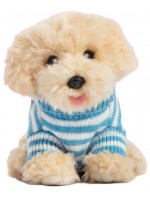 Плюшена играчка Studio Pets - Куче Лабрадудел с блузка, Драскулка, 23 cm