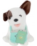 Плюшена играчка Studio Pets - Куче Муци с фотоапарат, 16 cm