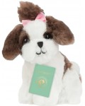 Плюшена играчка Studio Pets - Куче  Сами с куфарче, паспорт и стикери, 8 cm