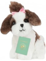 Плюшена играчка Studio Pets - Куче  Сами с куфарче, паспорт и стикери, 8 cm