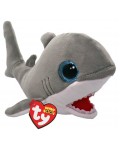Плюшена играчка TY Toys Beanie Boos - Акула Finnegan, 15 cm