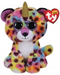 Плюшена играчка TY Toys Beanie Boos - Леопардче с рог Giselle, 15 cm