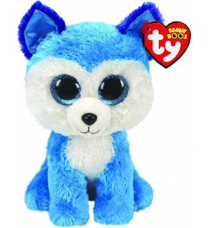 Плюшена играчка TY Toys - Хъски Prince, синьо, 15 cm