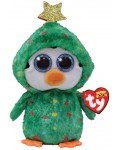 Плюшена играчка TY Toys - Коледен пингвин Noel, 15 cm