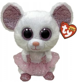 Плюшена играчка TY Toys - Мишле балерина Nina, 15 cm