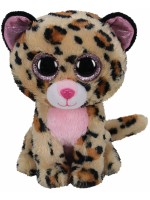 Плюшена играчка TY Toys - Розов-кафяв леопард Livvie, 15 cm