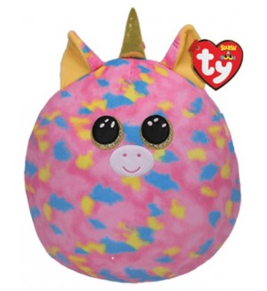 Плюшена играчка TY Toys Squish-a-Boos - Еднорог Fantasia, 22 cm