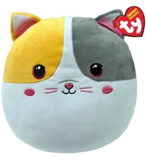 Плюшена играчка TY Toys Squish a Boos - Коте Snuggles, 22 cm