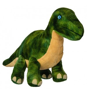 Плюшена играчка Wild Planet - Динозавър Бронтозавър, 40 cm