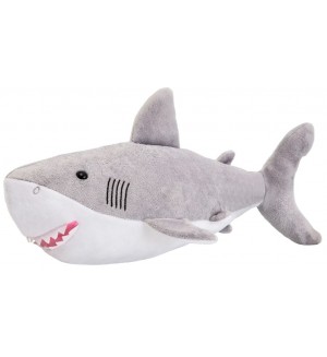 Плюшена играчка Wild Planet - Голяма бяла акула, 36 cm