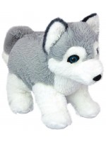 Плюшена играчка Wild Planet - Кученце Хъски, 25 cm