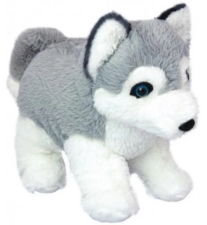 Плюшена играчка Wild Planet - Кученце Хъски, 25 cm
