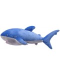 Плюшена играчка Wild Planet - Синя акула, 40 cm
