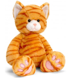 Плюшена играчка за гушкане Keel toys - Коте, рижаво, 18 cm Плюшена играчка за гушкане Keel toys - Коте, рижаво, 18 cm