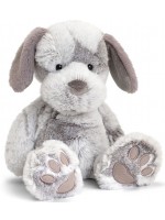Плюшена играчка за гушкане Keel toys - Кученце, сиво, 18 cm Плюшена играчка за гушкане Keel toys - Кученце, сиво, 18 cm