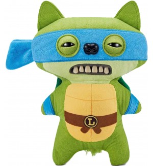Плюшена играчка Zuru TMNT - Fuggler, зъбато чудовище, Леонардо