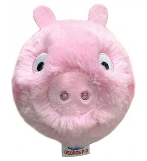 Плюшена отскачаща топка TY Toys Beanie Bouncers - Peppa Pig, George, 8 cm