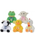 Плюшени играчки Nicotoy - Животни със звук, 15 cm, асортимент