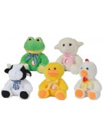 Плюшени играчки Nicotoy - Животни със звук, 15 cm, асортимент