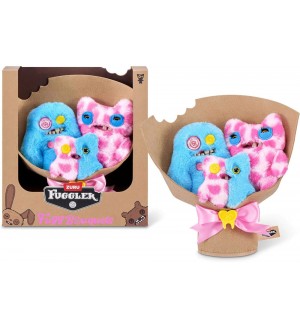 Плюшени играчки Zuru Fuggler - Зъбати Чудовища в Букет, 3 броя, асортимент