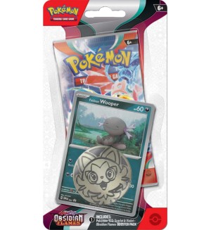 Pokemon TCG: Scarlet & Violet 3 Obsidian Flames Checklane Blister - Wooper