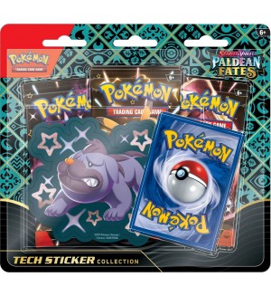Pokemon TCG: Scarlet & Violet 4.5 Paldean Fates Tech Sticker Collection - Shiny Maschiff