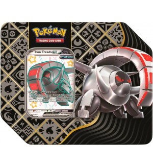 Pokemon TCG: Scarlet & Violet 4.5 Paldean Fates Tin Case - Shiny Iron Treads ex