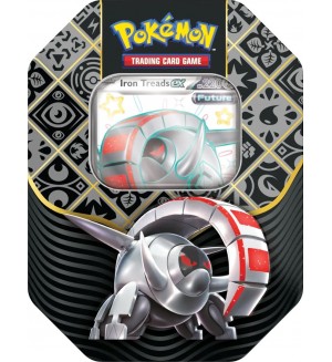 Pokemon TCG: Scarlet & Violet 4.5 Paldean Fates Tin - Shiny Iron Treads ex