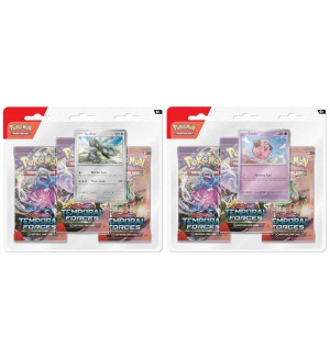 Pokemon TCG: Scarlet & Violet 5 Temporal Forces 3 Pack Blister - Bundle