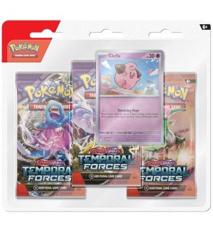 Pokemon TCG: Scarlet & Violet 5 Temporal Forces 3 Pack Blister - Cleffa