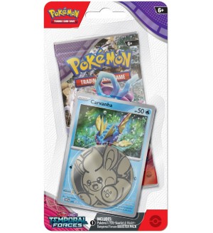 Pokemon TCG: Scarlet & Violet 5 Temporal Forces Checklane Blister - Carvanha