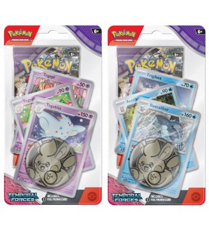 Pokemon TCG: Scarlet & Violet 5 Temporal Forces Premium Checklane Blister - Bundle