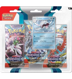 Pokеmon TCG: Scarlet & Violet Paradox Rift 3 Pack Blister - Cetitan