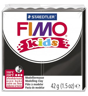 Полимерна глина Staedtler Fimo Kids - черен цвят