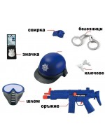 Полицейски комплект Raya Toys - 7 части