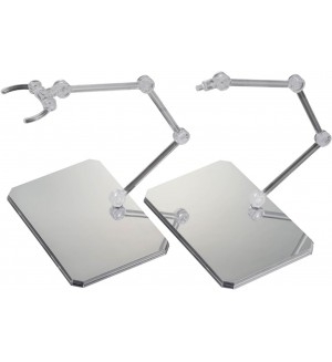 Поставка за фигури Bandai - Прозрачна, с огледални стикери