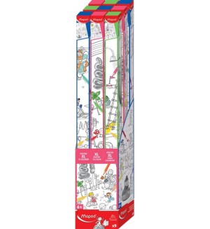 Постер за оцветяване Maped Creativ - XL, 80 х 100 cm, асортимент