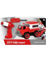 Пожарна кола са сглобяване с винтоверт Force Link