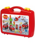 Игрален комплект Ecoiffier Abrick - Пожарникари, 40 части