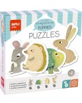 Прогресивни пъзели 4 в 1 Apli Kids - Горски животни