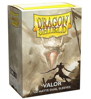 Протектори за карти Dragon Shield Dual Valor Sleeves - Matte (100 бр.)