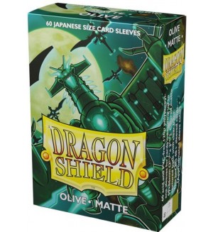 Протектори за карти Dragon Shield Sleeves - Small Matte Olive (60 бр.)