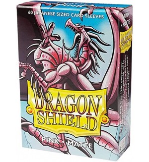Протектори за карти Dragon Shield Sleeves - Small Matte Pink (60 бр.)