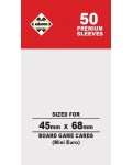 Протектори за карти Kaissa Premium Sleeves 45 x 68 (Mini Euro) - 50 бр.